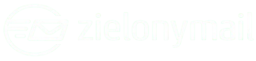 Zielony mail logo